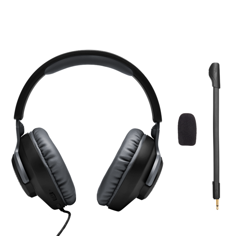 JBL Free WFH - Black - Wired over-ear headset with detachable mic - Detailshot 4 image number null