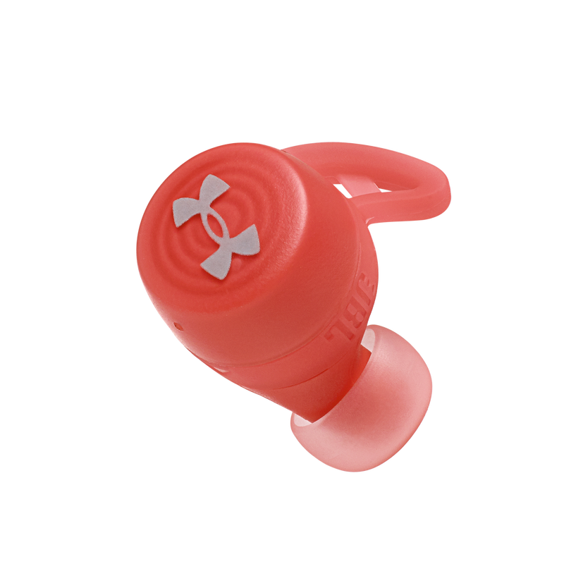 UA True Wireless Streak - Red - Ultra-compact In-Ear Sport Headphones - Detailshot 3 image number null