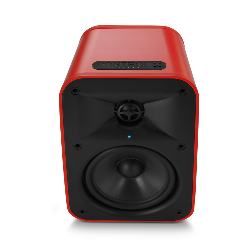 JBL Control X Wireless - Red - 5.25” (133mm) Portable Stereo Bluetooth® Speakers - Detailshot 2 image number null