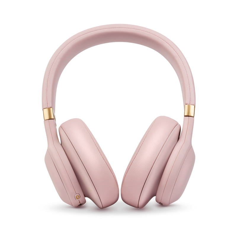 JBL E55BT Quincy Edition - Dusty Rose - Wireless over-ear headphones with Quincy’s signature sound. - Front image number null