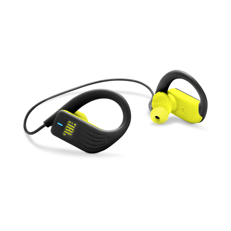 JBL Endurance SPRINT - Yellow - Waterproof Wireless In-Ear Sport Headphones - Detailshot 1 image number null