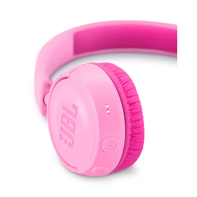 JBL JR300BT - Punky Pink - Kids Wireless on-ear headphones - Detailshot 2 image number null