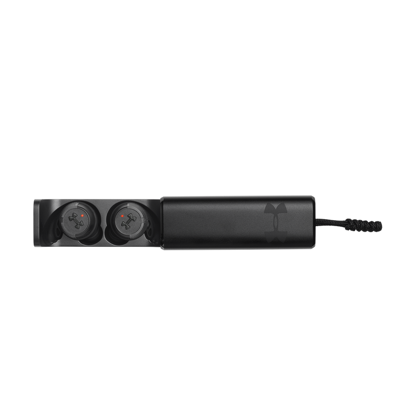 UA True Wireless Flash X - Engineered by JBL - Black - Waterproof true wireless sport earbuds - Detailshot 1 image number null