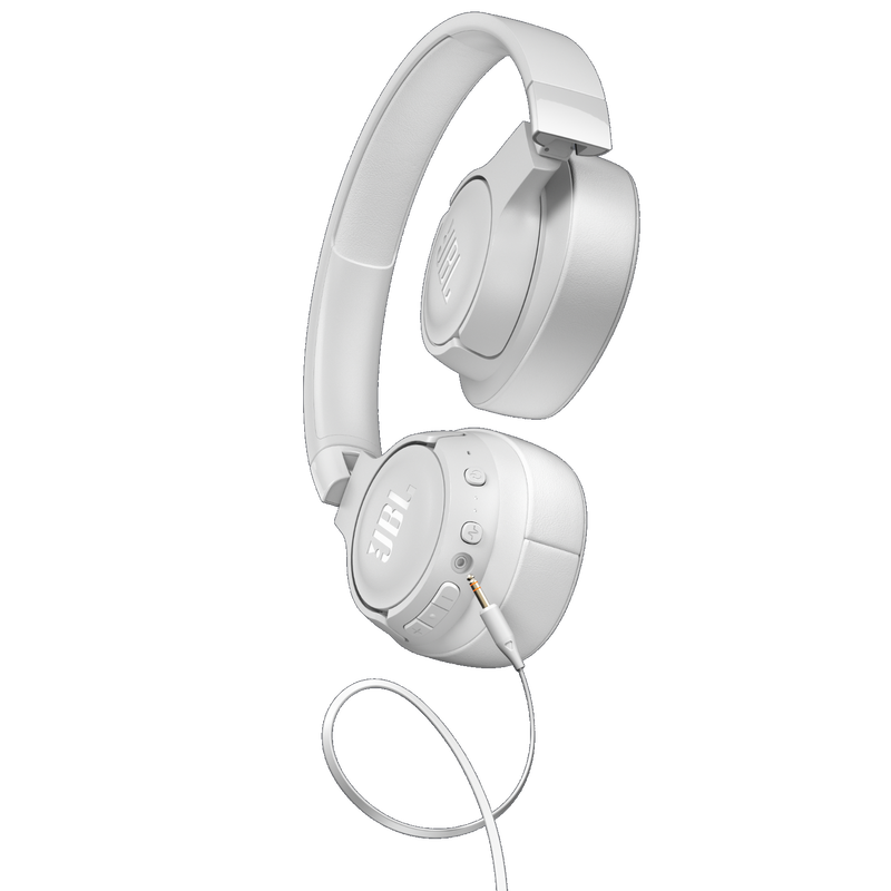JBL Tune 750BTNC - White - Wireless Over-Ear ANC Headphones - Detailshot 7 image number null