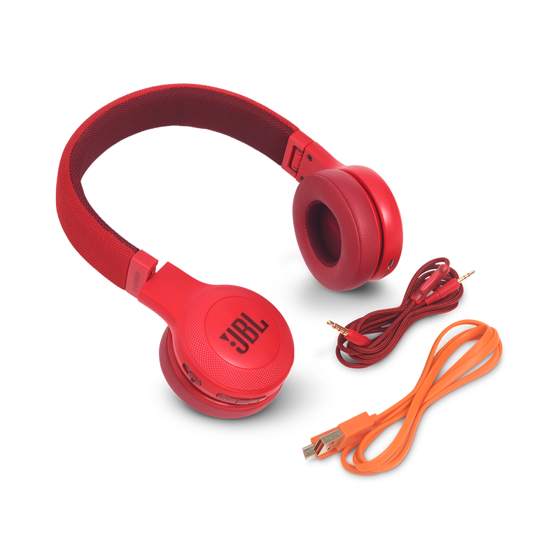 JBL E45BT - Red - Wireless on-ear headphones - Detailshot 4 image number null
