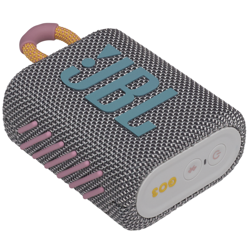 JBL Go 3 - Grey - Portable Waterproof Speaker - Detailshot 3 image number null