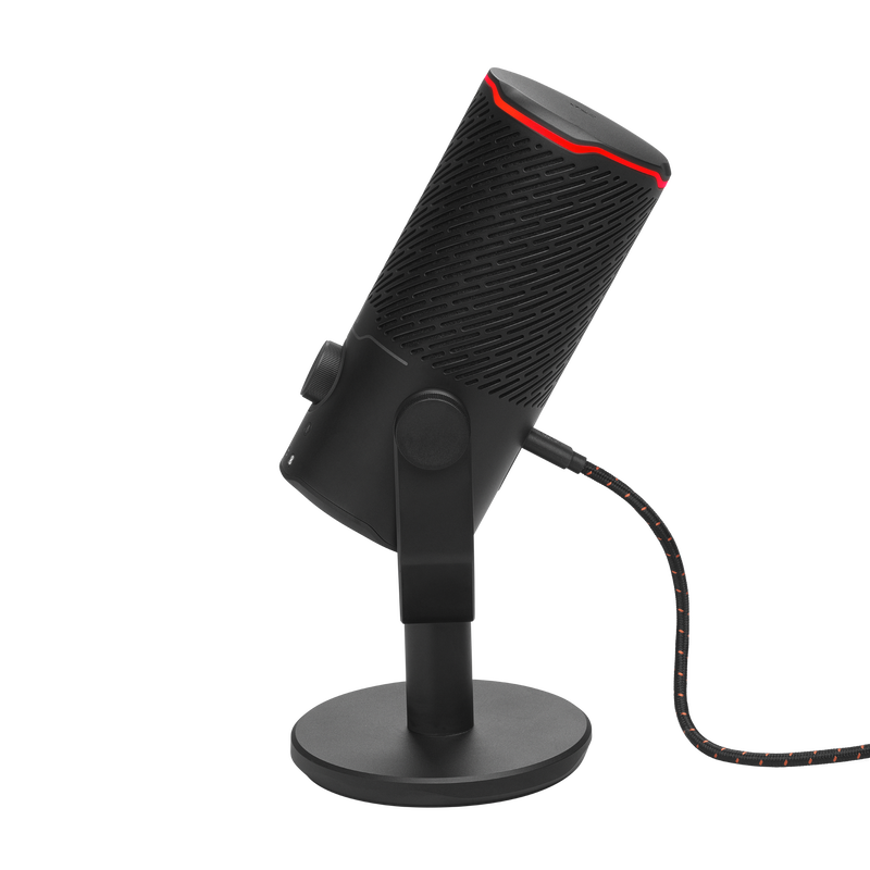 JBL Quantum Stream Studio - Chrome - Quad pattern premium USB microphone for streaming, recording and gaming - Left image number null