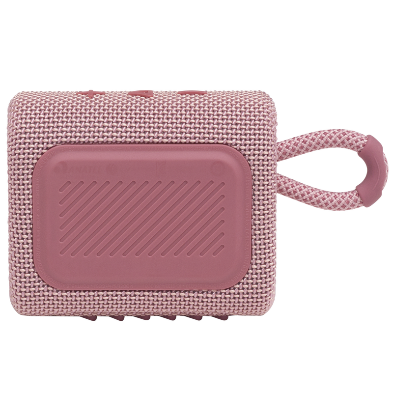 JBL Go 3 - Pink - Portable Waterproof Speaker - Back image number null