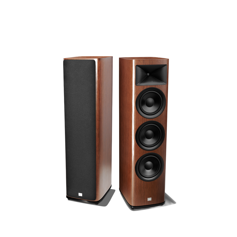 HDI-3800 - Walnut - 2 ½-way Triple 8-inch (200mm) Floorstanding Loudspeaker - Detailshot 1 image number null
