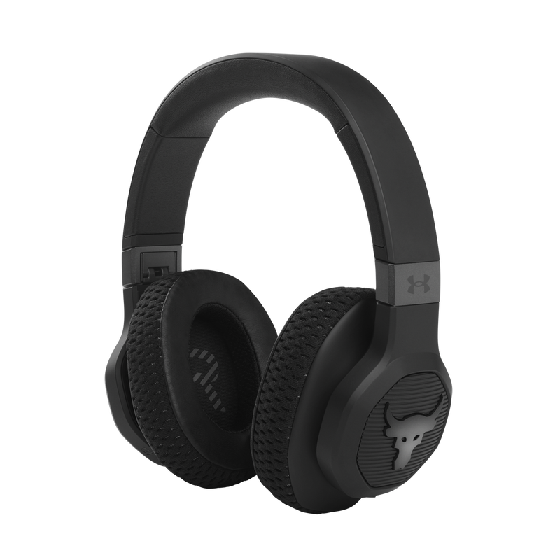 UA Project Rock Over-Ear Training Headphones - Engineered by JBL - Black - Over-Ear ANC Sport Headphones - Hero image number null