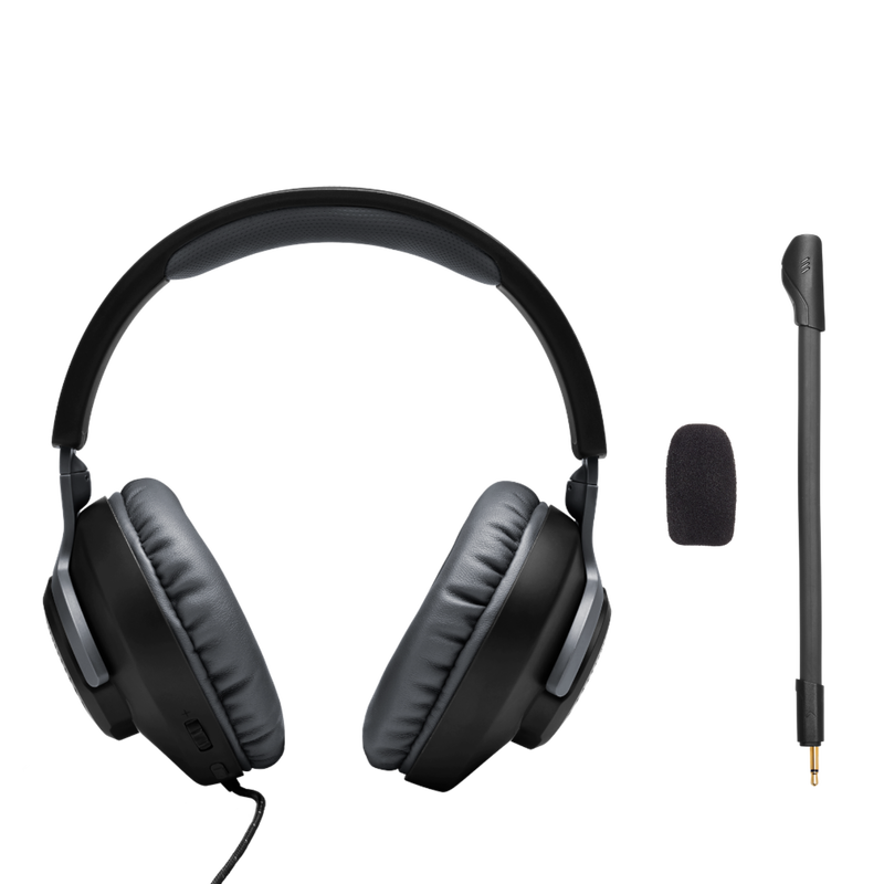 JBL Free WFH - Black - Wired over-ear headset with detachable mic - Detailshot 4 image number null