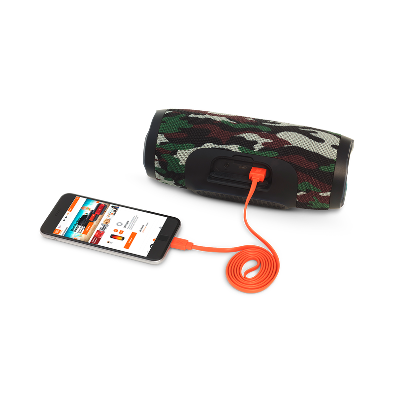 JBL Charge 3 Special Edition - Squad - Full-featured waterproof portable speaker with high-capacity battery to charge your devices - Detailshot 1 image number null