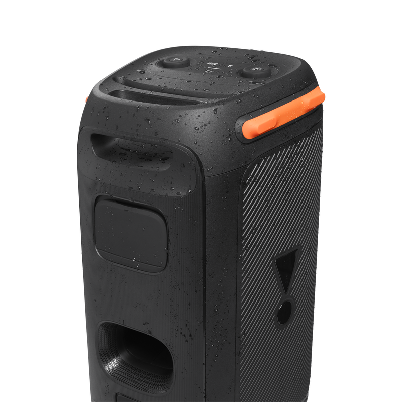 JBL Partybox 110 - Black - Portable party speaker with 160W powerful sound, built-in lights and splashproof design. - Detailshot 6 image number null