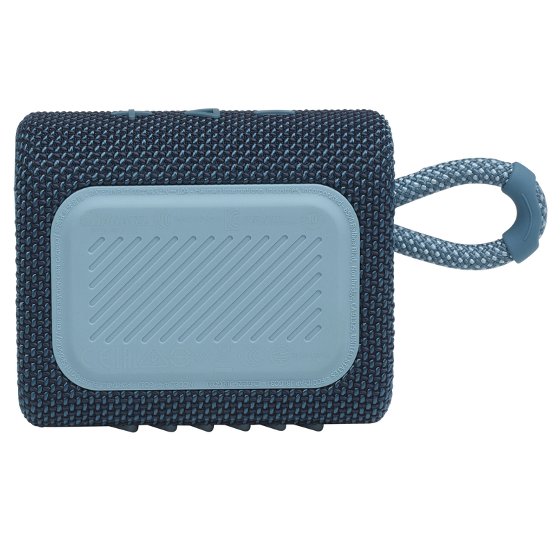 JBL Go 3 - Blue - Portable Waterproof Speaker - Back image number null