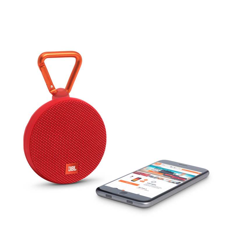 JBL Clip 2 - Red - Portable Bluetooth speaker - Detailshot 1 image number null