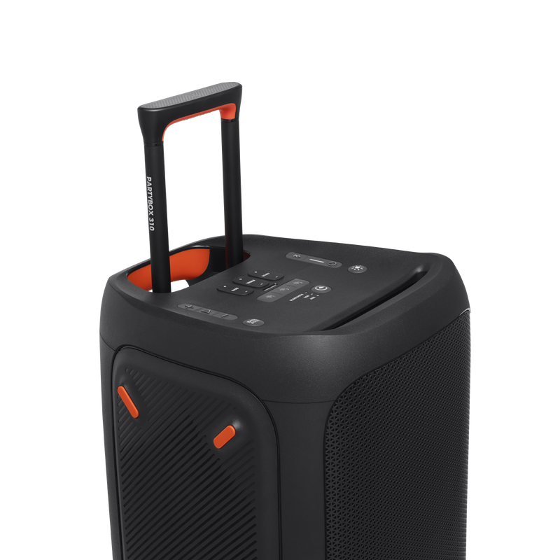 JBL Partybox 310 - Black - Portable party speaker with dazzling lights and powerful JBL Pro Sound - Detailshot 4 image number null