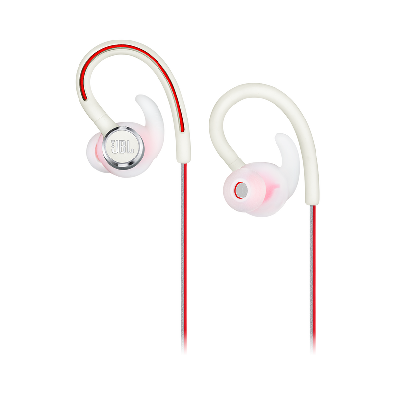 JBL Reflect Contour 2 - White - Secure fit Wireless Sport Headphones - Detailshot 2 image number null