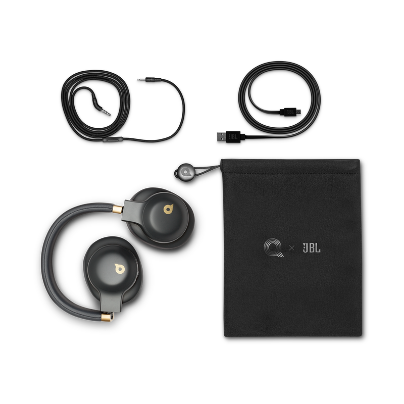 JBL E55BT Quincy Edition - Space Gray - Wireless over-ear headphones with Quincy’s signature sound. - Detailshot 3 image number null