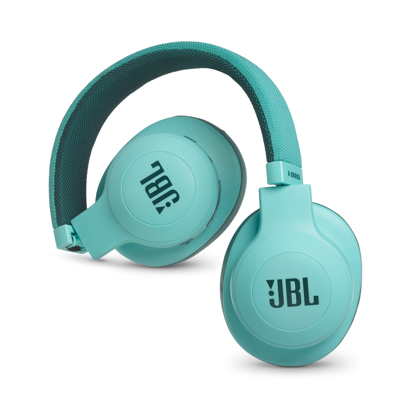 JBL E55BT - Teal - Wireless over-ear headphones - Detailshot 1 image number null