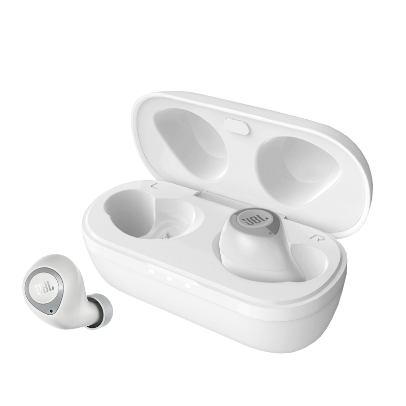 JBL T100TWS - White - True wireless in-ear headphones. - Detailshot 3 image number null