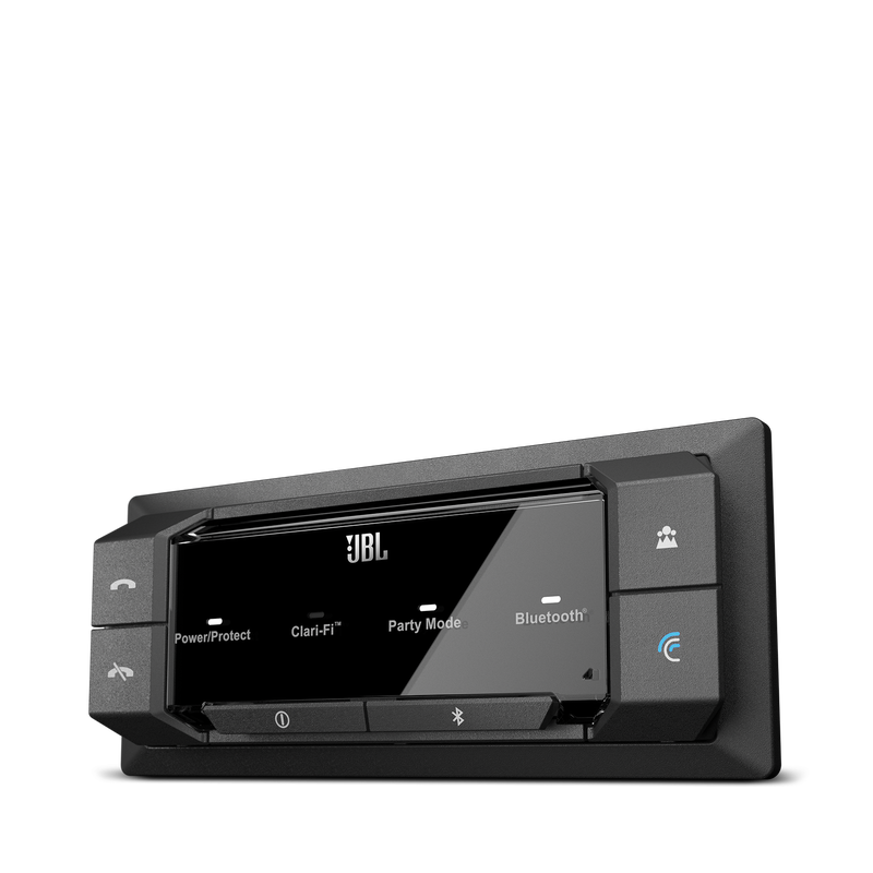 GRAND TOURING GTR 104 - Black - 100W RMS 4-Channel Stadium Series Bluetooth Car Amplifier with Clari-Fi Technology and Party Mode - Detailshot 3 image number null