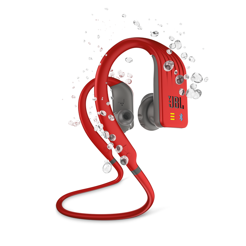 JBL Endurance DIVE - Red - Waterproof Wireless In-Ear Sport Headphones with MP3 Player - Hero image number null