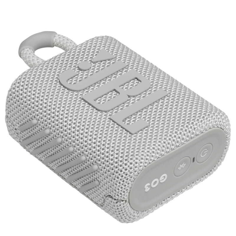 JBL Go 3 - White - Portable Waterproof Speaker - Detailshot 3 image number null