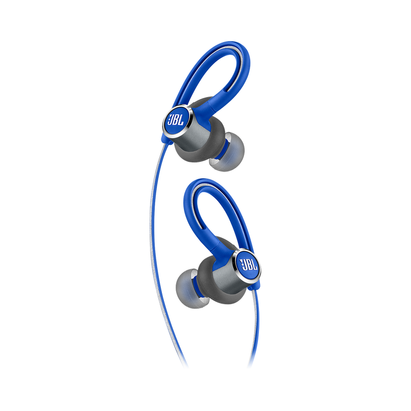 JBL Reflect Contour 2 - Blue - Secure fit Wireless Sport Headphones - Detailshot 1 image number null