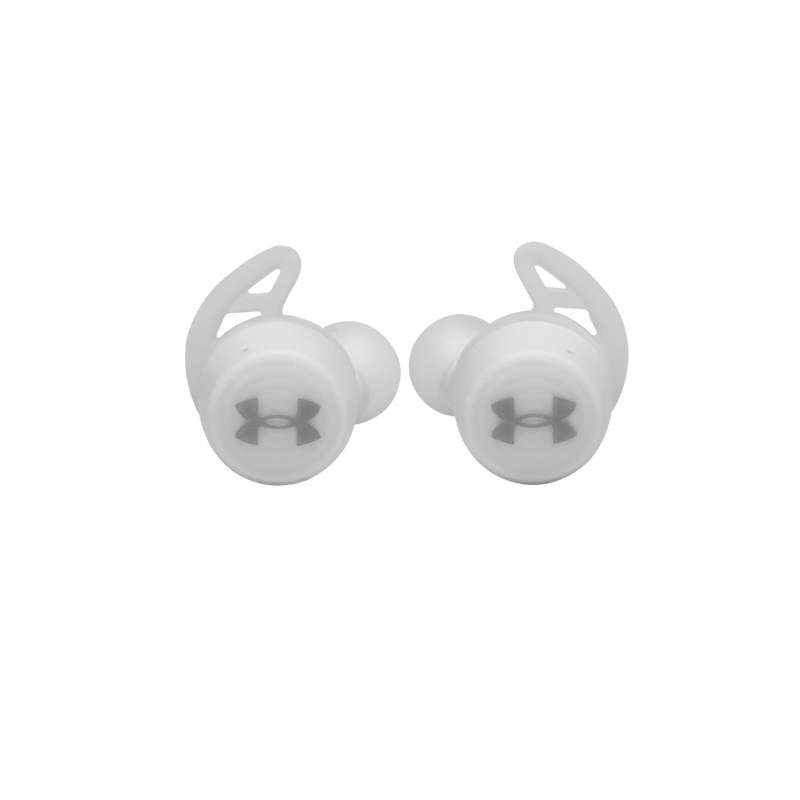 UA True Wireless Streak - White - Ultra-compact In-Ear Sport Headphones - Front image number null