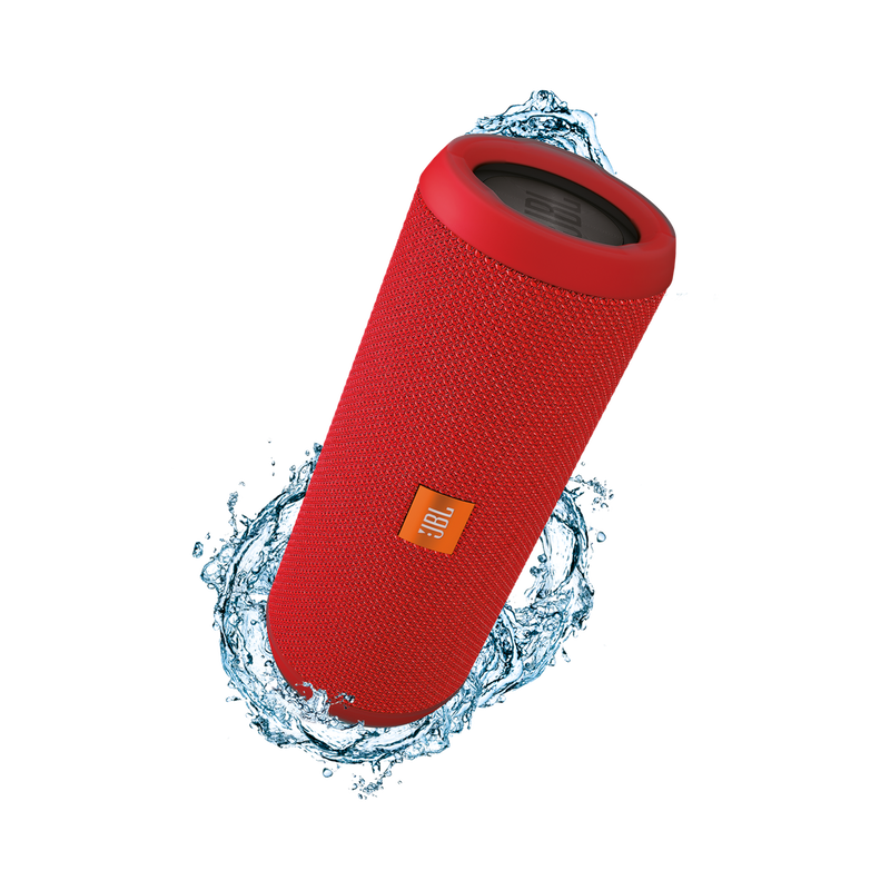 JBL Flip 3 - Red - Splashproof portable Bluetooth speaker with powerful sound and speakerphone technology - Hero image number null