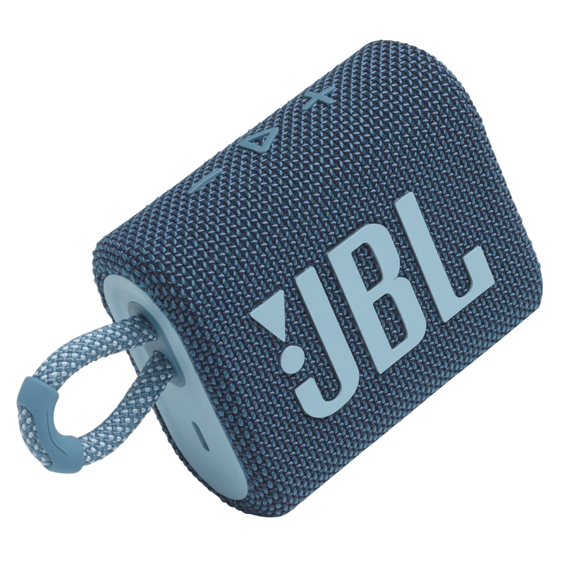 JBL Go 3 - Blue - Portable Waterproof Speaker - Detailshot 1 image number null
