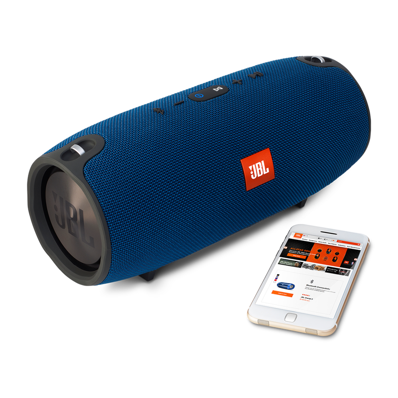 JBL Xtreme - Blue - Splashproof portable speaker with ultra-powerful performance - Detailshot 4 image number null