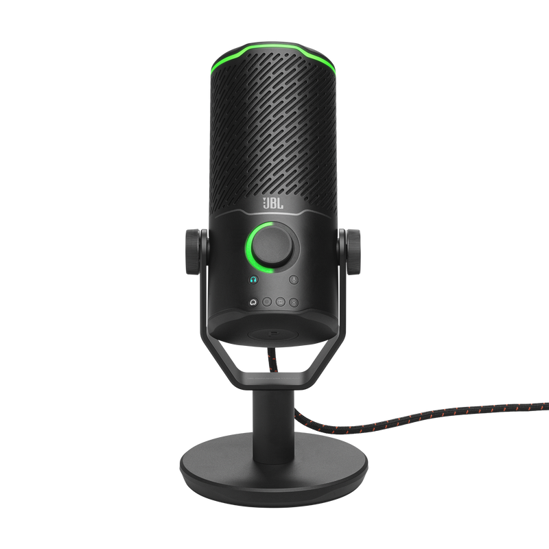 JBL Quantum Stream Studio - Chrome - Quad pattern premium USB microphone for streaming, recording and gaming - Detailshot 1 image number null