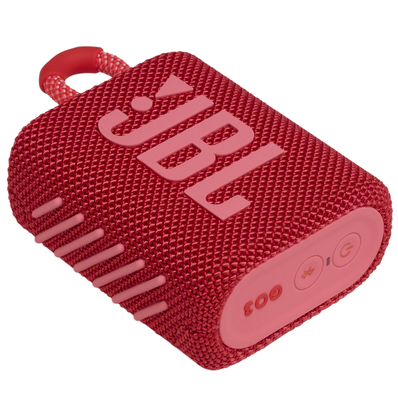 JBL Go 3 - Red - Portable Waterproof Speaker - Detailshot 3 image number null
