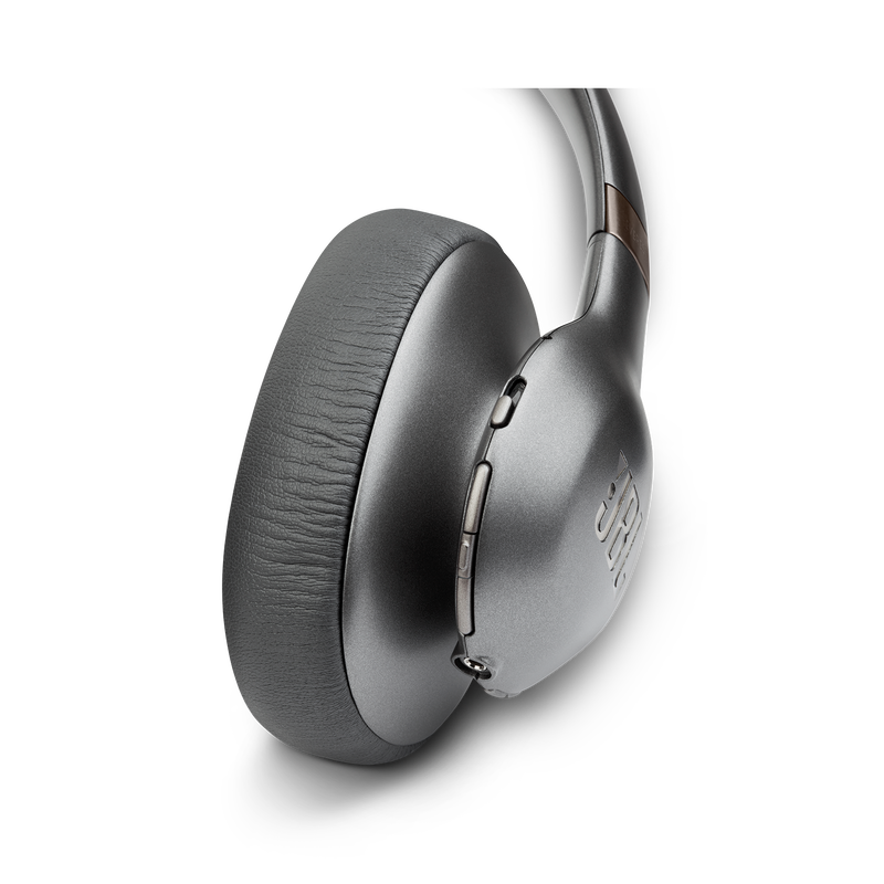 JBL EVEREST™ ELITE 750NC - Gun Metal - Wireless Over-Ear Adaptive Noise Cancelling headphones - Detailshot 2 image number null