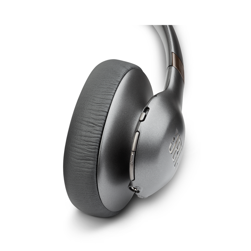 JBL EVEREST™ ELITE 750NC - Gun Metal - Wireless Over-Ear Adaptive Noise Cancelling headphones - Detailshot 2 image number null