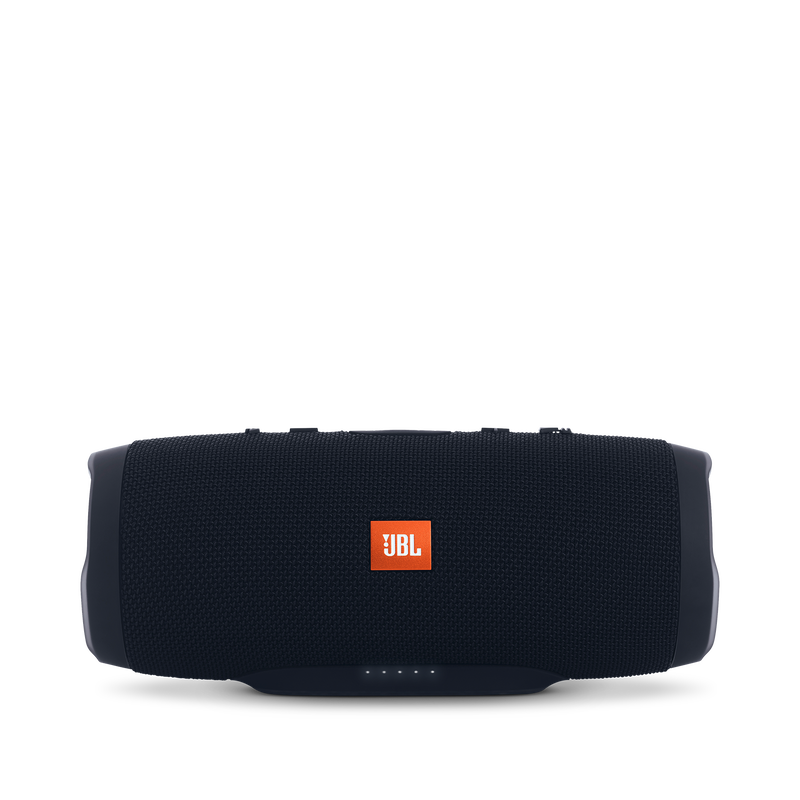 JBL Charge 3 - Black - Full-featured waterproof portable speaker with high-capacity battery to charge your devices - Front image number null
