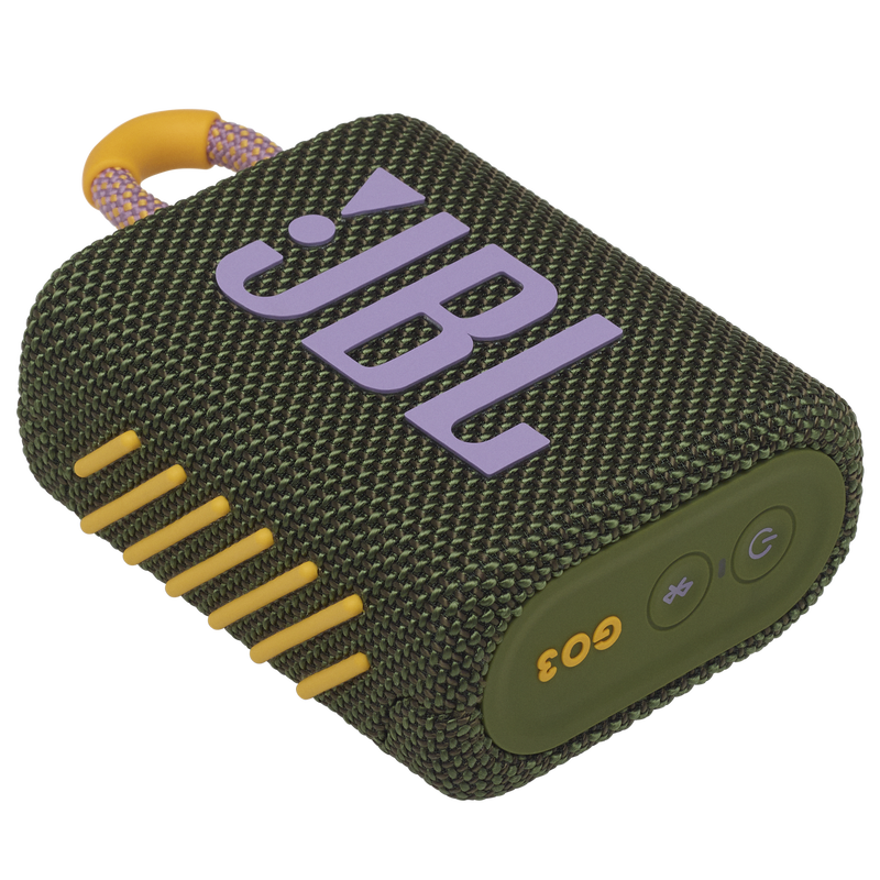 JBL Go 3 - Green - Portable Waterproof Speaker - Detailshot 3 image number null